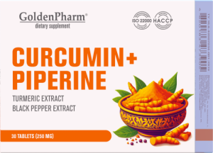 Golden Pharm Kurkumina Piperyna 30tab.