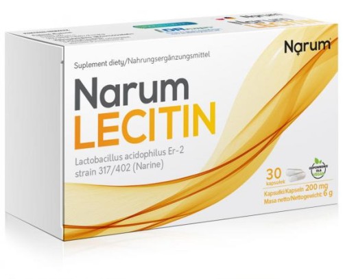 Narum Lecitin Narine z lecytyną 30 kapsułek