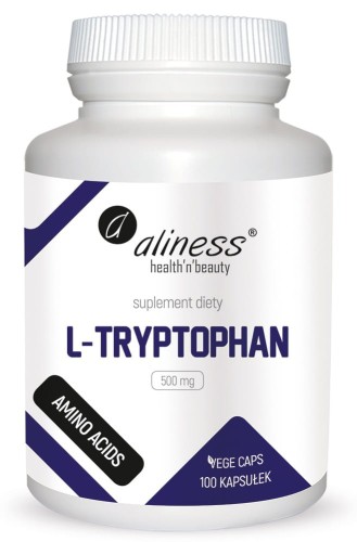 Aliness L-Tryptophan 500 mg 100 kapsułek z L-tryptofanem