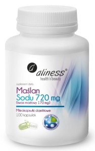 Maślan Sodu 720 mg (Kwas masłowy 170 mg) x 100 kaps. Aliness