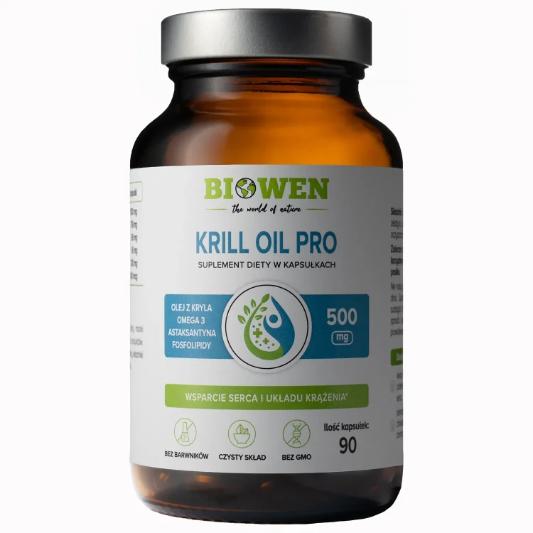 Krill Oil Pro Biowen 90 kapsułek olej z kryla antarktycznego omega 3