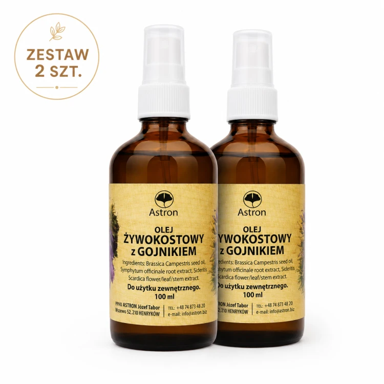 olej żywokostowy z gojnikiem 2x100ml