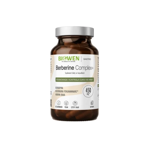 BIOWEN Berberine Complex+ 450 mg 60 kapsułek suplement diety z berberyną