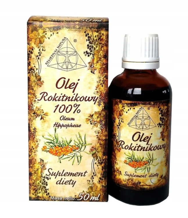 Remedium Natura Olej rokitnikowy 100% 50 ml tłoczony na zimno