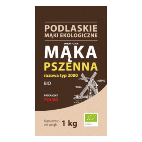 BioLife Mąka pszenna razowa BIO typ 2000 1 kg do chleba i wypieków