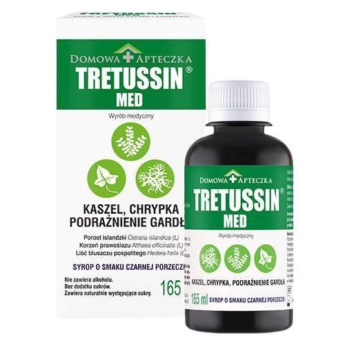 Tretussin MED syrop na kaszel chrypkę i podrażnienie gardła 250 ml