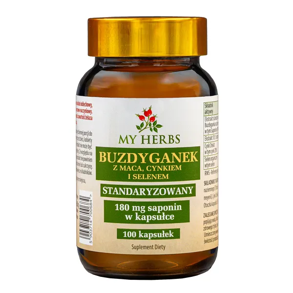 Buzdyganek z Macą Cynkiem i Selenem My Herbs 100 kapsułek