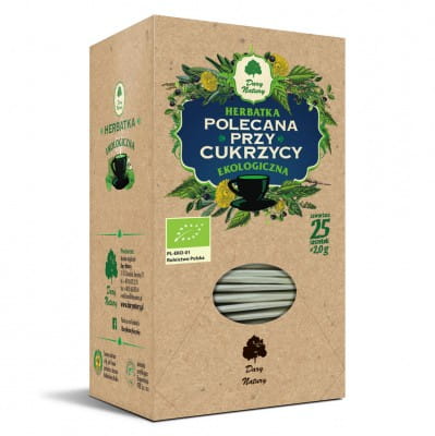 Herbatka POLECANA PRZY CUKRZYCY, 25x2g, Dary Natury