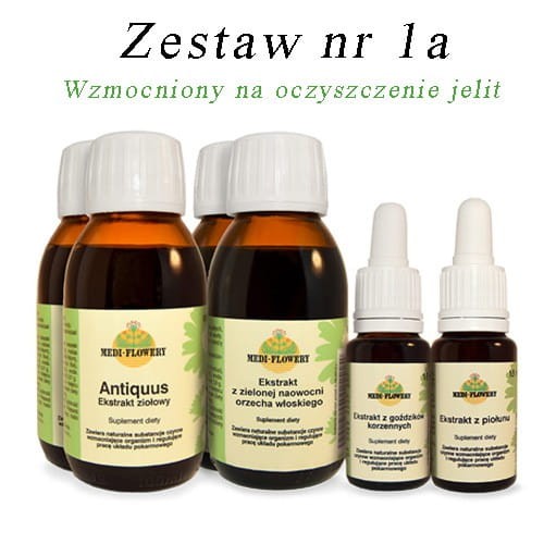 Zestaw 1a Wzmocniony na oczyszczenie jelit Medi Flowery