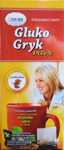 Herbata GLUKO-GRYK max 60szt x2,5g, MIR-LEK – SUPLEMENT DIETY