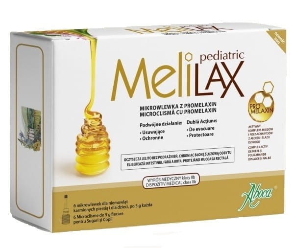 MELILAX PEDIATRIC mikrowlewka dla dzieci 6 sztuk po 5 ml