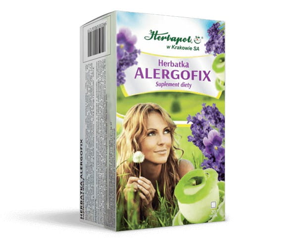 Herbatka ALERGOFIX 20x2g, Herbapol Kraków– SUPLEMENT DIETY