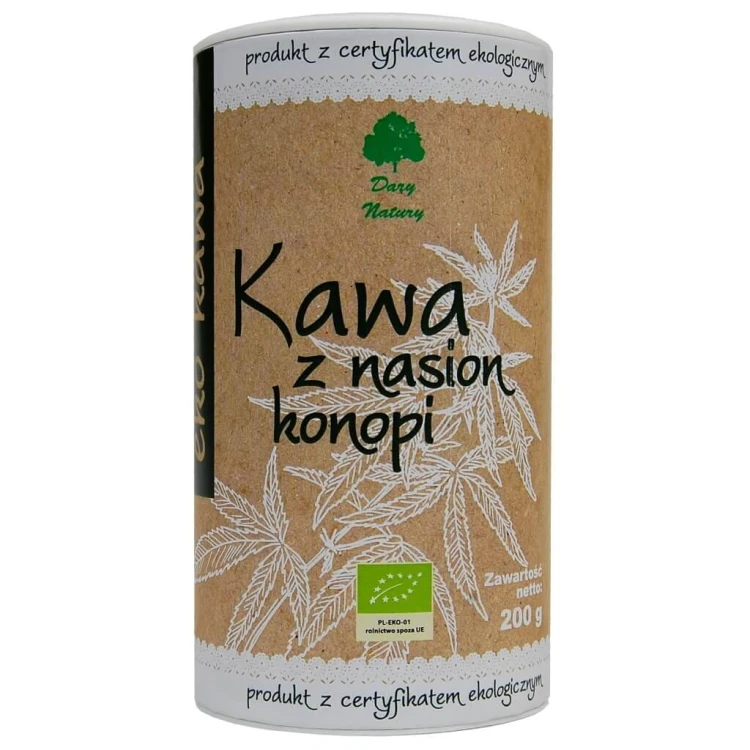 KAWA Z NASION KONOPII EKO 200g
