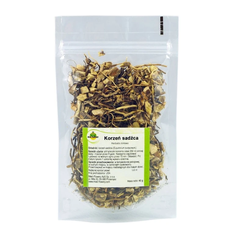 Korzeń sadźca 40g, herbatka ziołowa, Medi Flowery