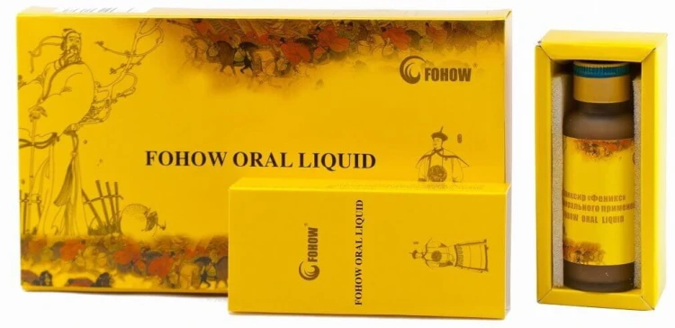 Fohow Oral Liquid - 4 butelki cordyceps w płynie