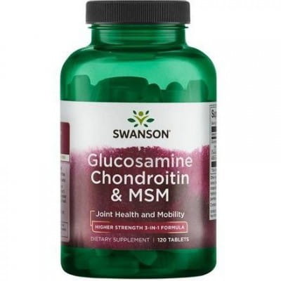 Glucosamine, Chondroitin &amp; MSM 120 tabletek SWANSON