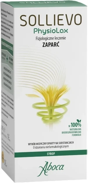 Aboca Sollievo PhysioLax Syrop 180 g z łyżeczką dozującą