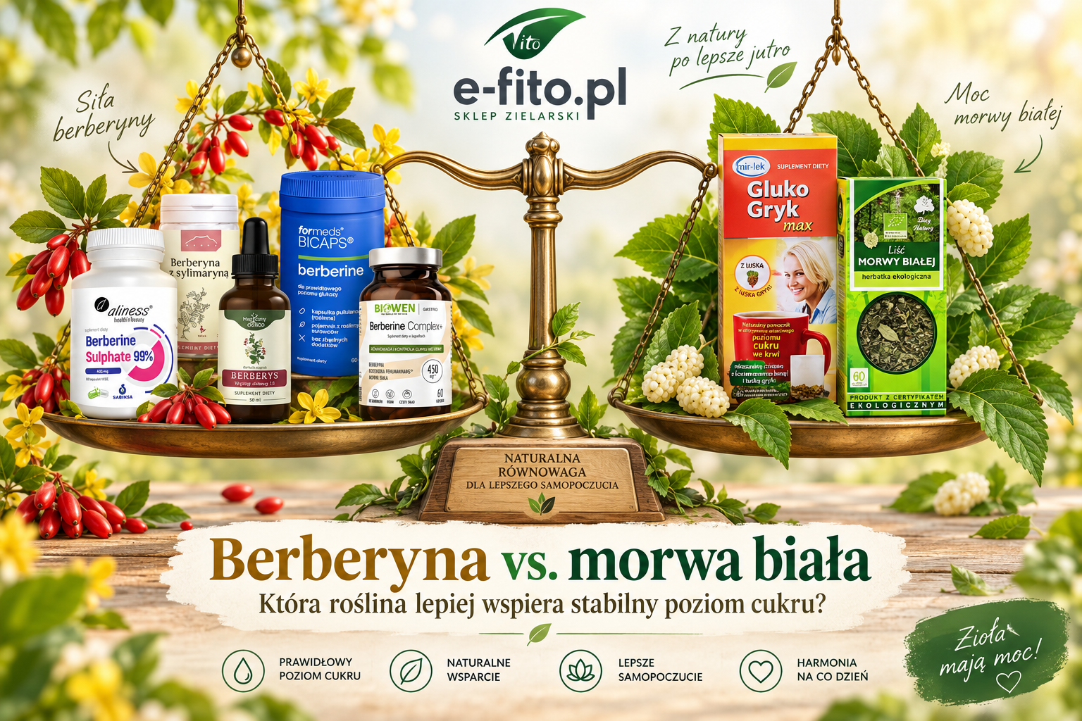 Berberyna vs. morwa biała – która roślina lepiej stabilizuje cukier?